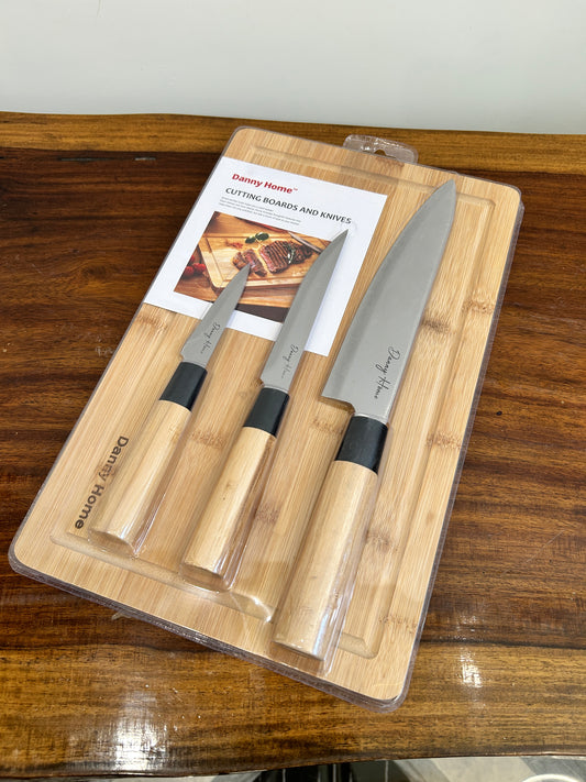 Danny Home Knives & Cutting Board Set