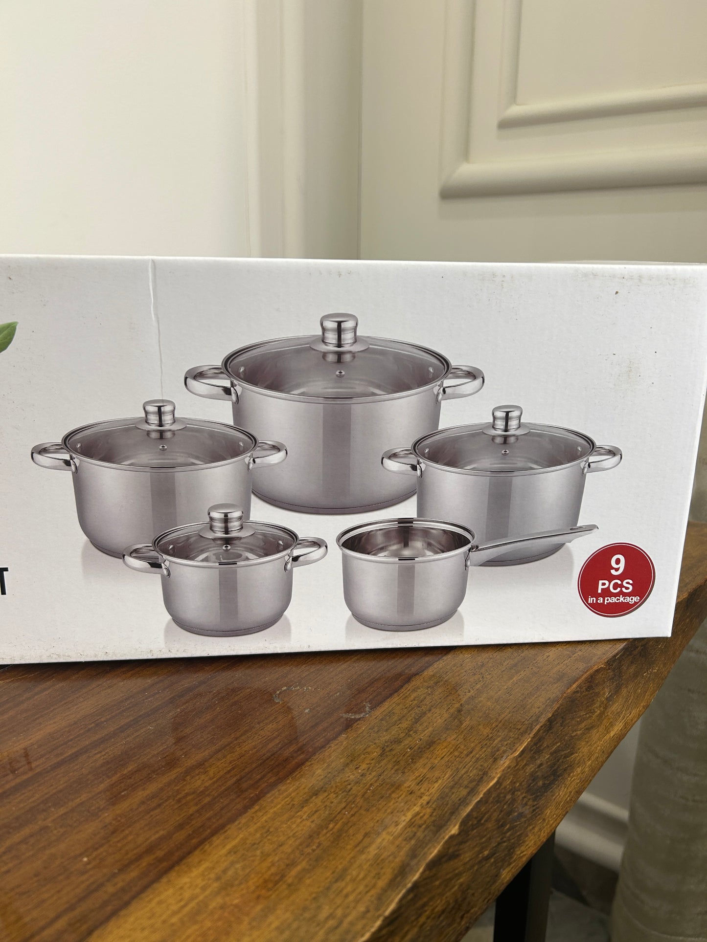 Danny Home Stainless Steel Cookware Set 9Pcs