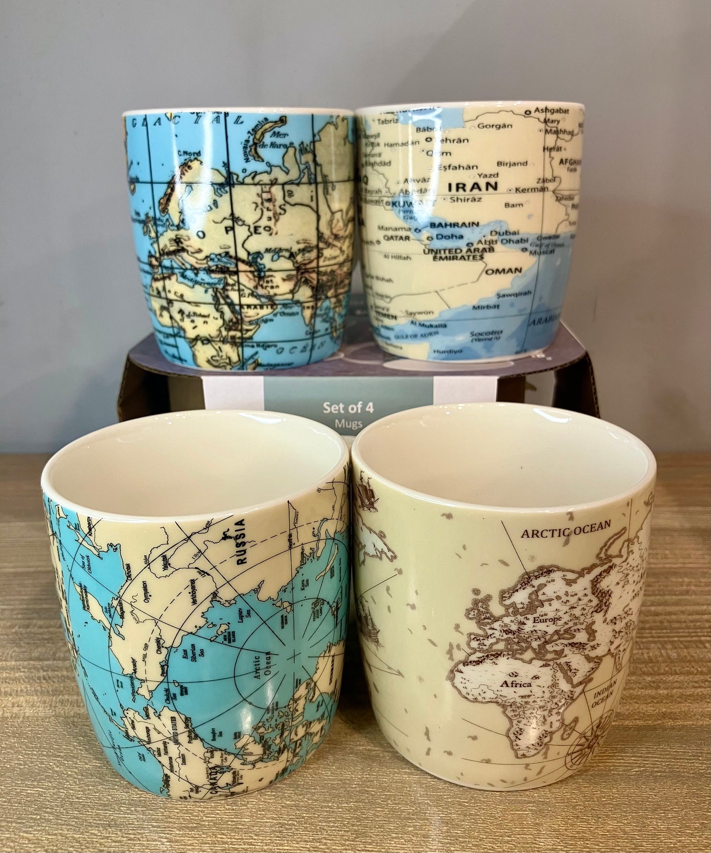 Danny Home Maps Mugs 4Pcs