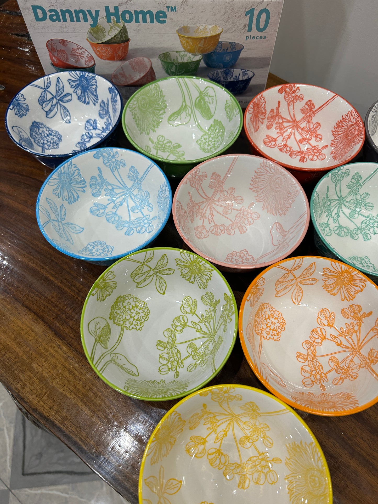 Danny Home Porcelain Sweet Bowl 10Pcs