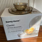 Danny Home Premium Glass Plate Set 18Pcs