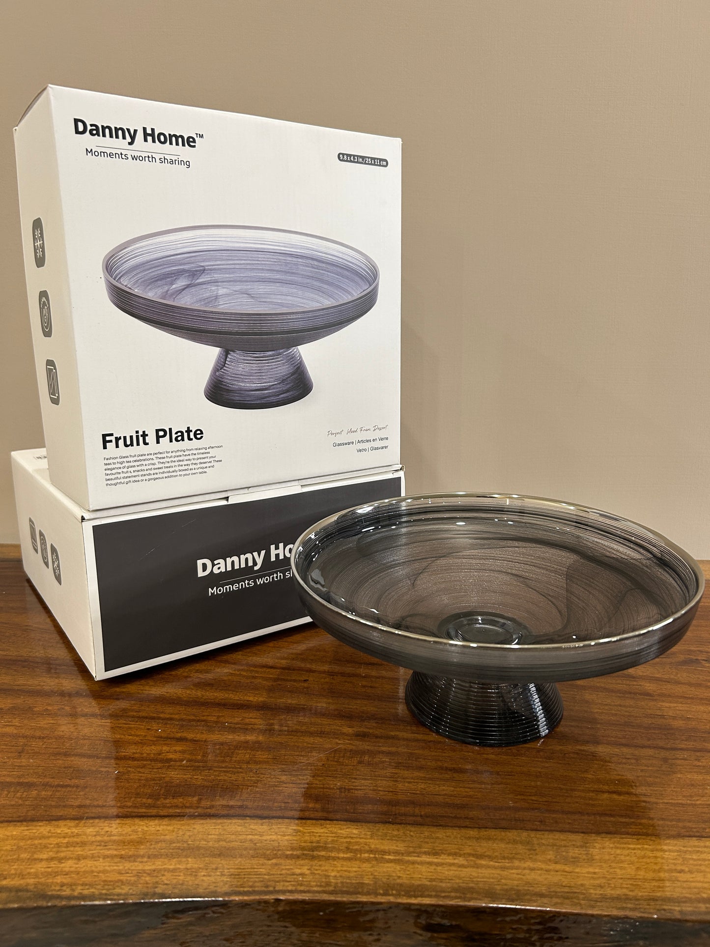 Danny Home Eclipse Glass Fruit Plate (Small)