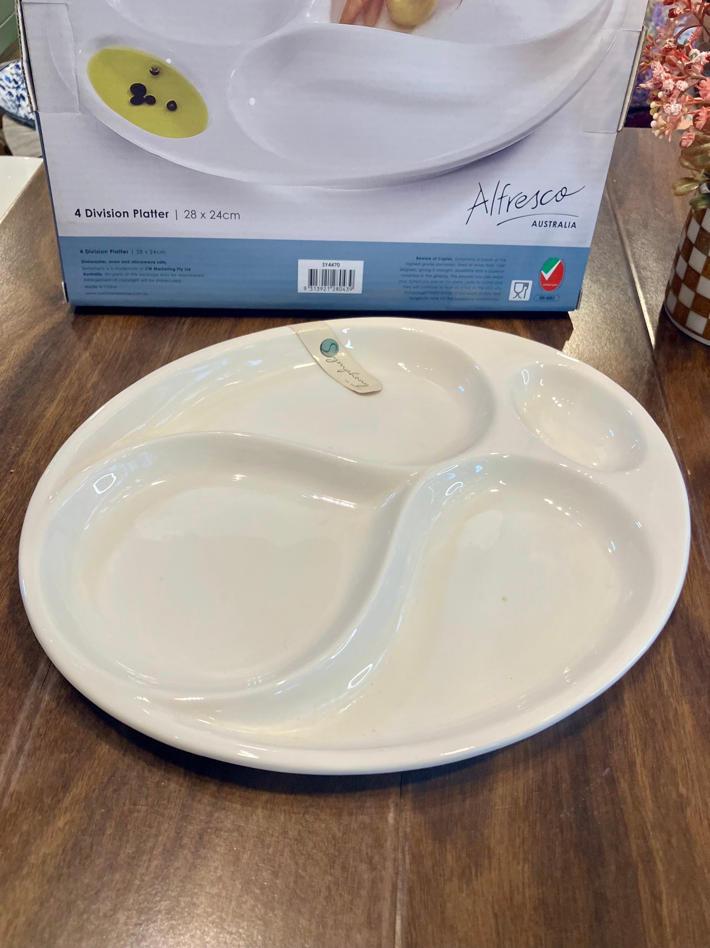 Symphony 4Division Platter 1Pcs