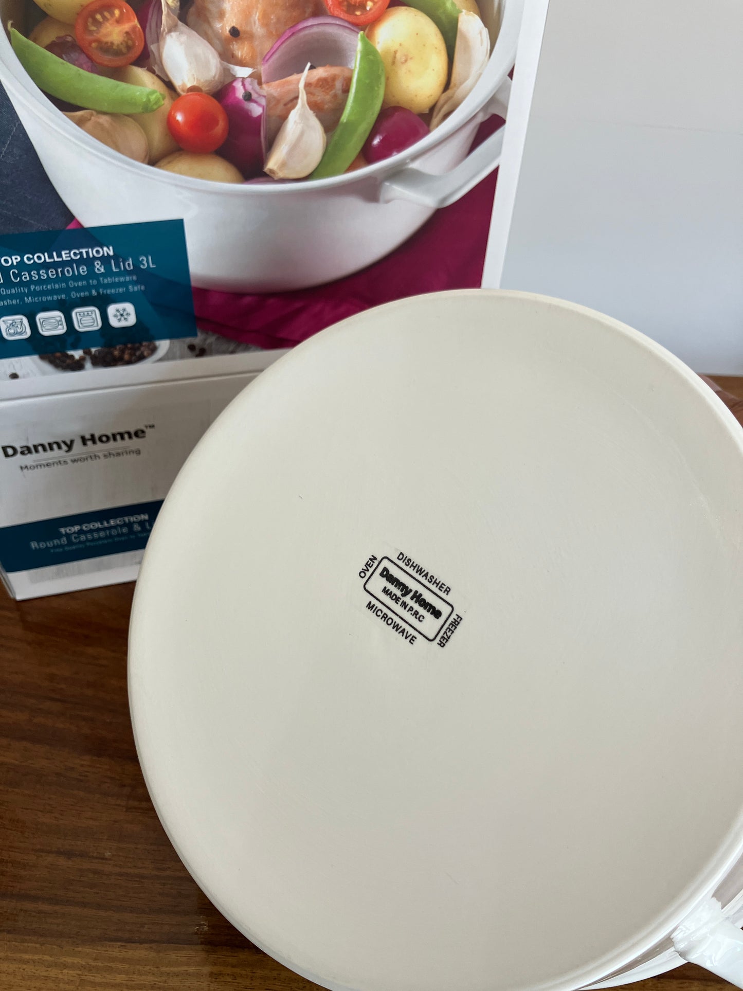 Danny Home Round Casserole & Lid 1Pcs