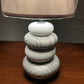 Danny Home Grey Stone Ceramic Lamp 1Pcs