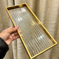Golden Acrylic Tray Lines 1Pcs