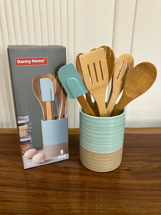 Danny Home Ceramic Spatula Set (8Pcs)