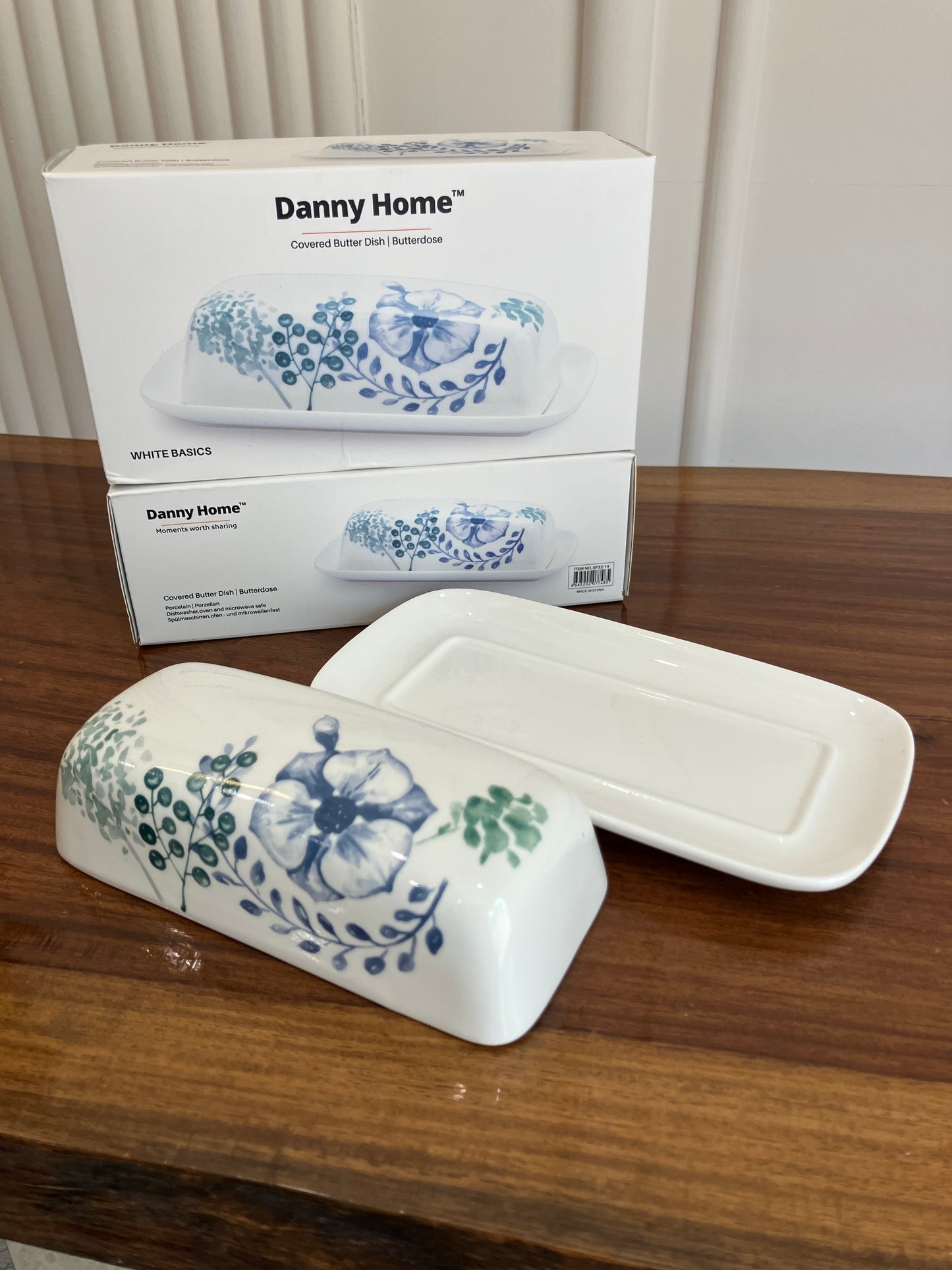 Danny Home Butter Dish Floral 1Pcs