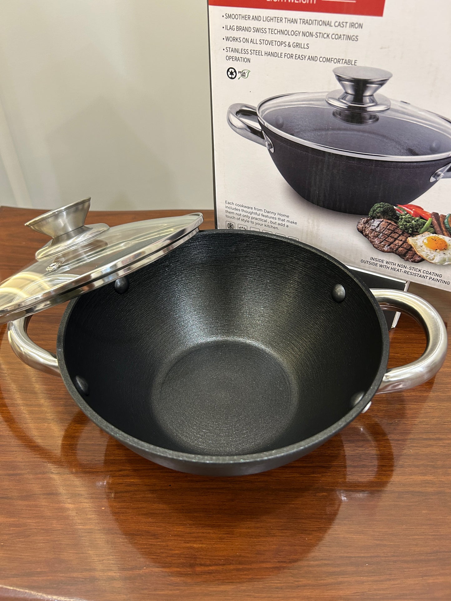 Danny Home Cast-Iron Wok 20CM