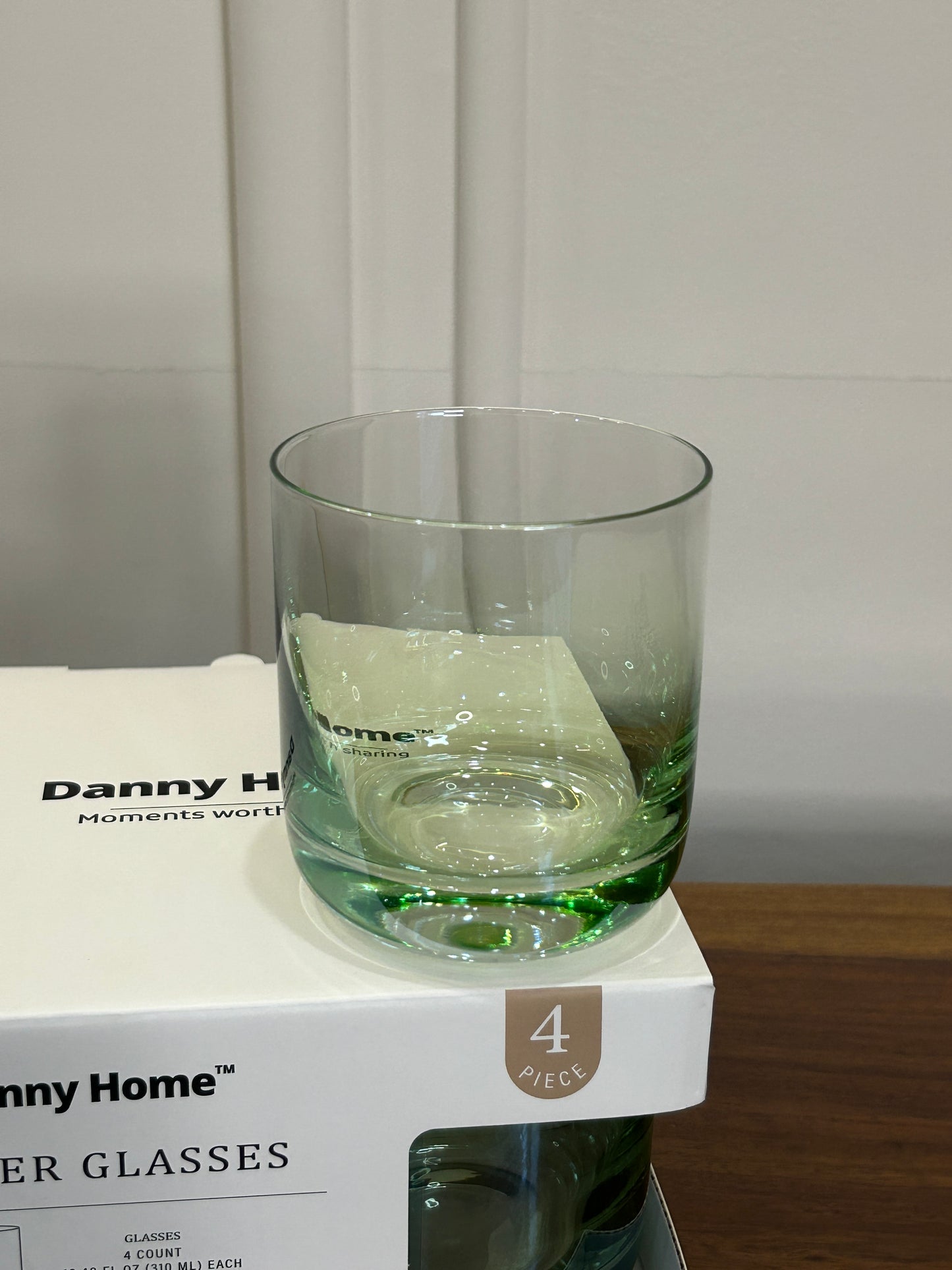 Danny Home Green Gradient Glass 4Pcs (310ml)