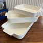 Danny Home White Porcelain Bakeware Casserole 3Pcs