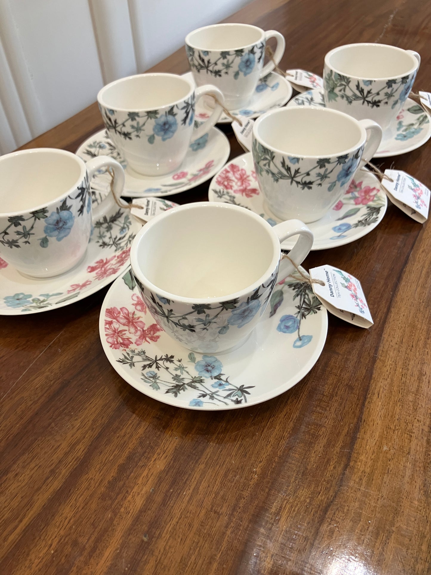 Danny Home Cup Saucer Set 6Pcs