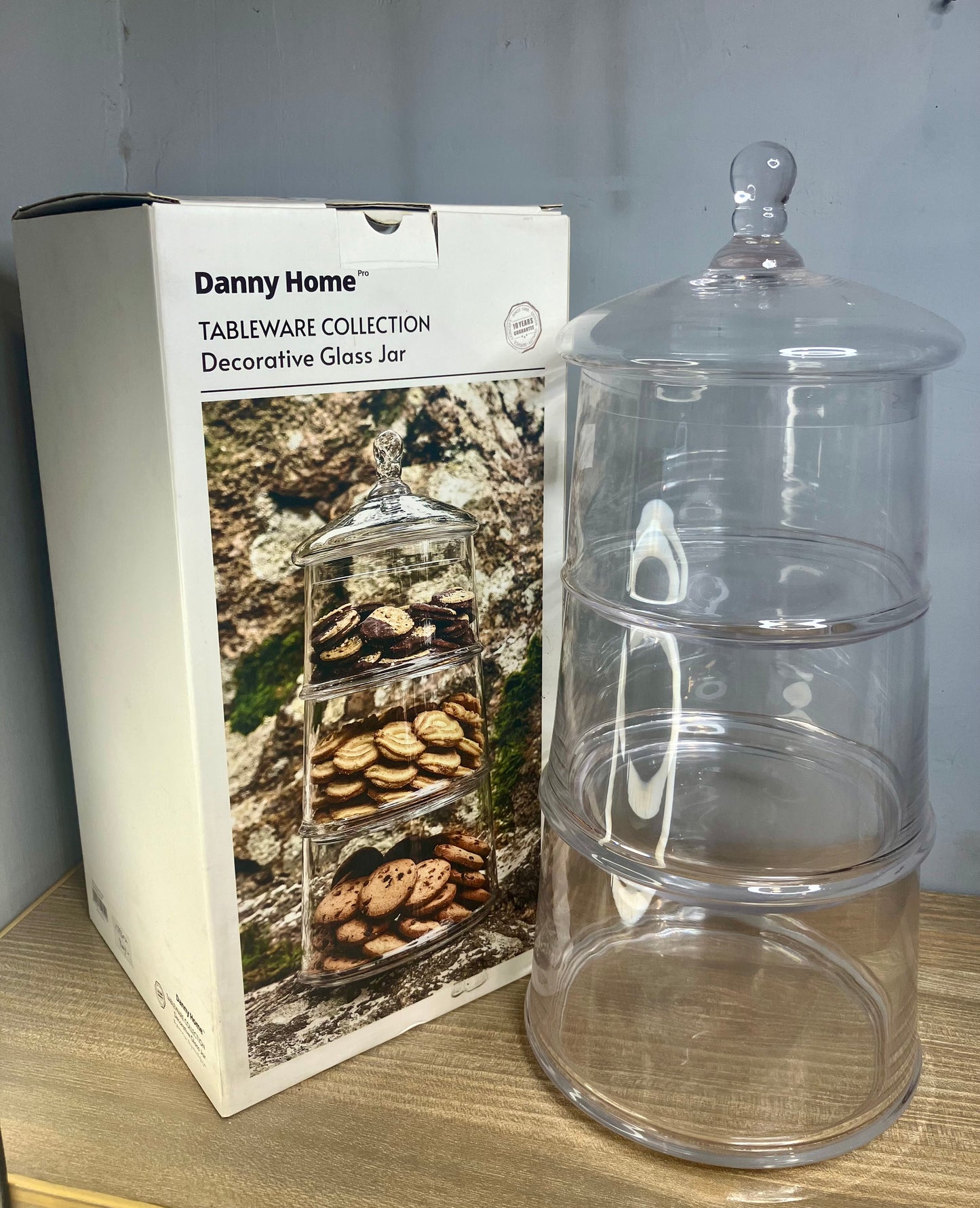 Danny Home Decorative Glass Jar