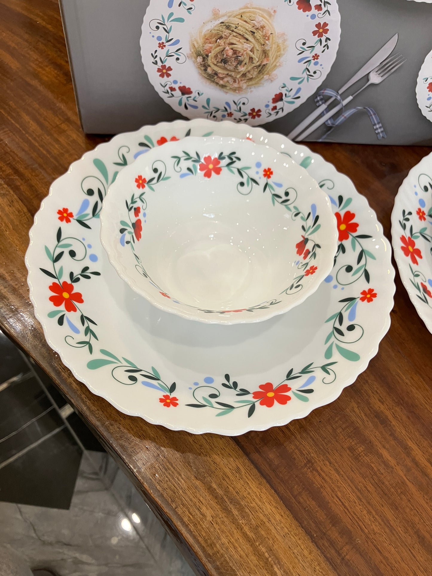 Danny Home Opal Bloom Dinner Set 24Pcs