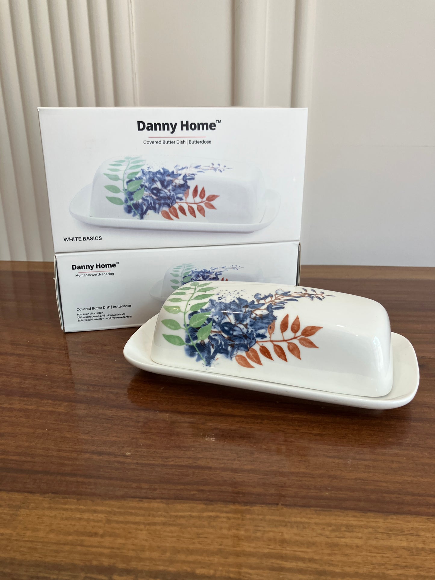 Danny Home Butter Dish Floral 1Pcs