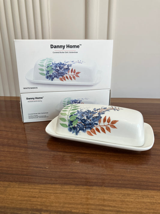 Danny Home Butter Dish Floral 1Pcs