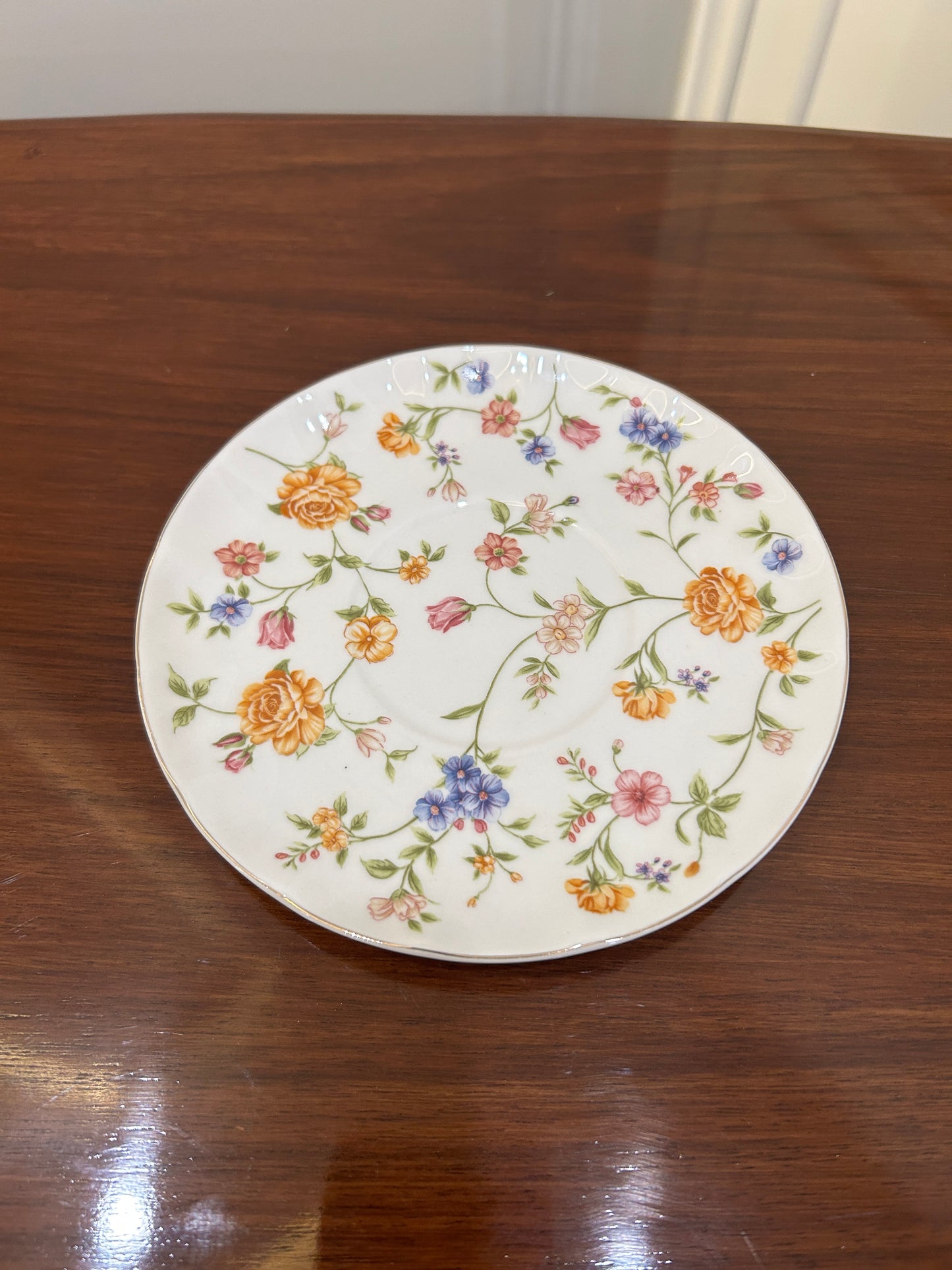 Premium Autumn Floral Cup Saucer Set 12Pcs