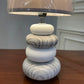 Danny Home Grey Stone Ceramic Lamp 1Pcs