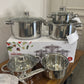 Danny Home Stainless Steel Cookware Set 9Pcs