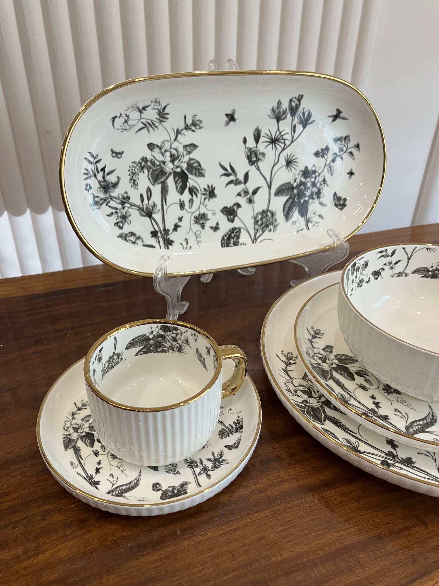 Danny Home Black Gold Breakfast Set 32Pcs