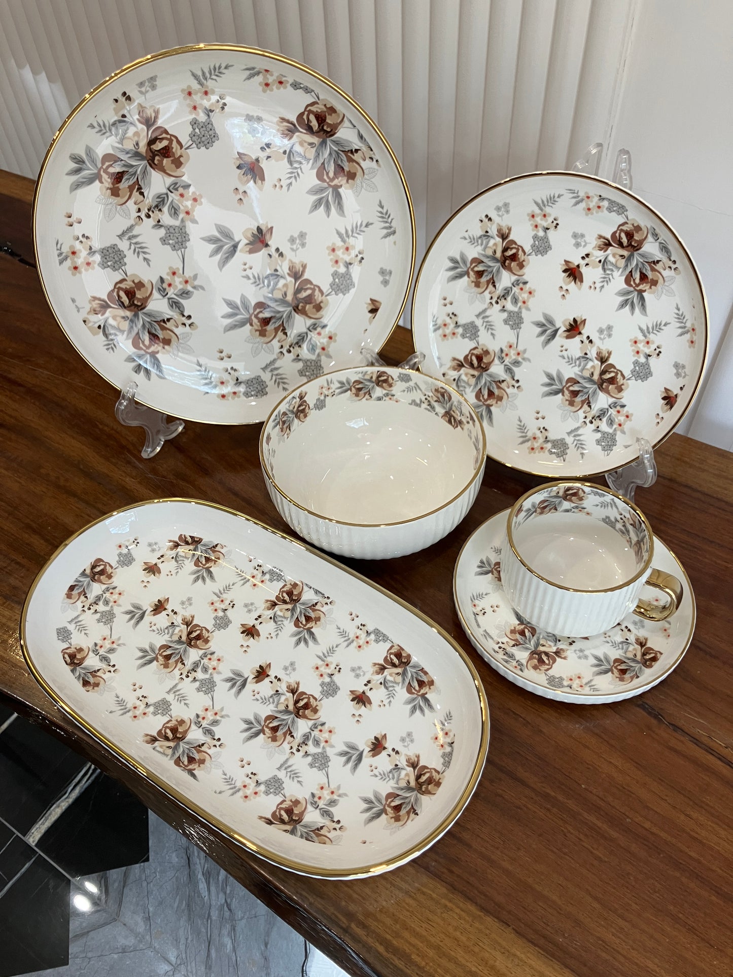Danny Home Autumn Gold Breakfast Set 32Pcs