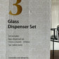 Danny Home Glass Dispenser 3Pcs