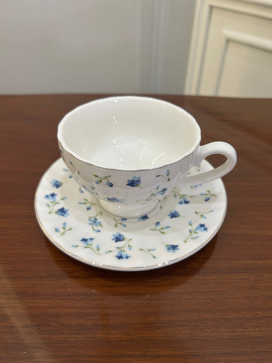 Premium Blue Bloom Cup Saucer Set 12Pcs