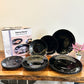 Danny Home Opal Plate Black Set 18Pcs