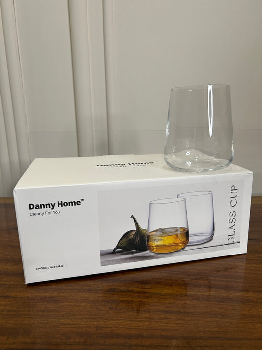 Danny Home Clear Glass 6Pcs (400ml)