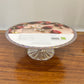 Danny Home Small Glass Cake Stand Rainbow