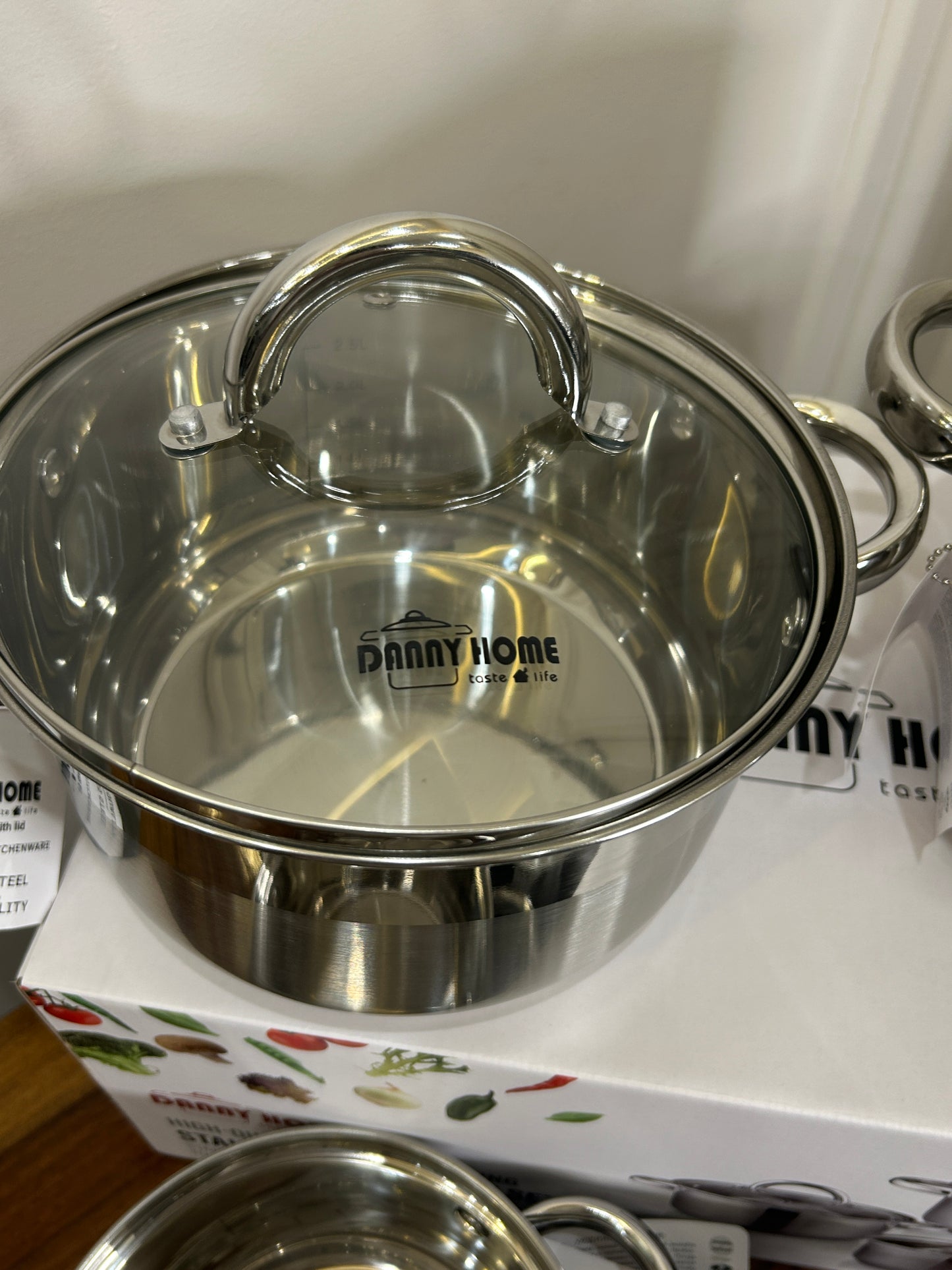 Danny Home Stainless Steel Cookware Set 7Pcs