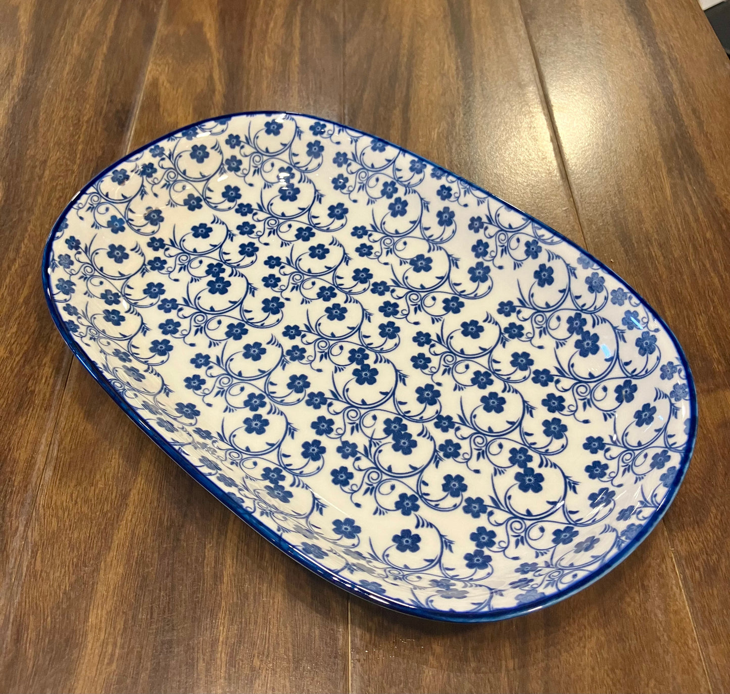 Danny Home Blue Series Oval Plate 1Pcs