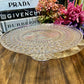 Danny Home Large Glass Cake Stand 1Pcs