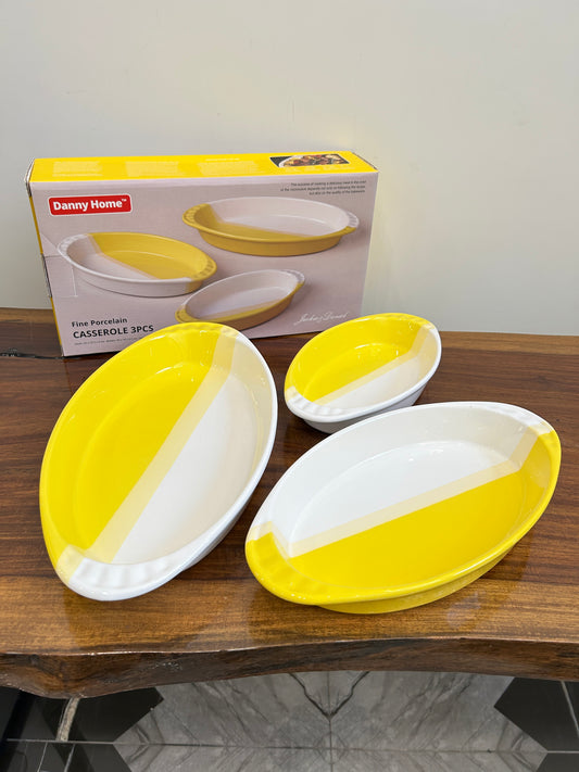 Danny Home Oval Casserole Dishes 3Pcs