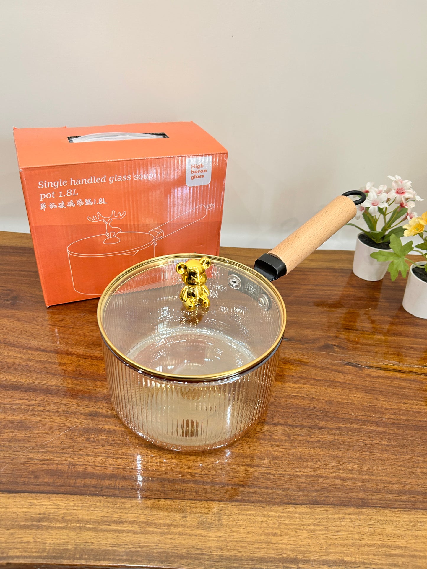 Glass Sauce Pan 16cm