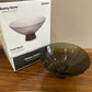 Danny Home Smoky Glass Pedestal Fruit Bowl (Large)