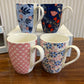 Danny Home Floral Printed Mug 4Pcs