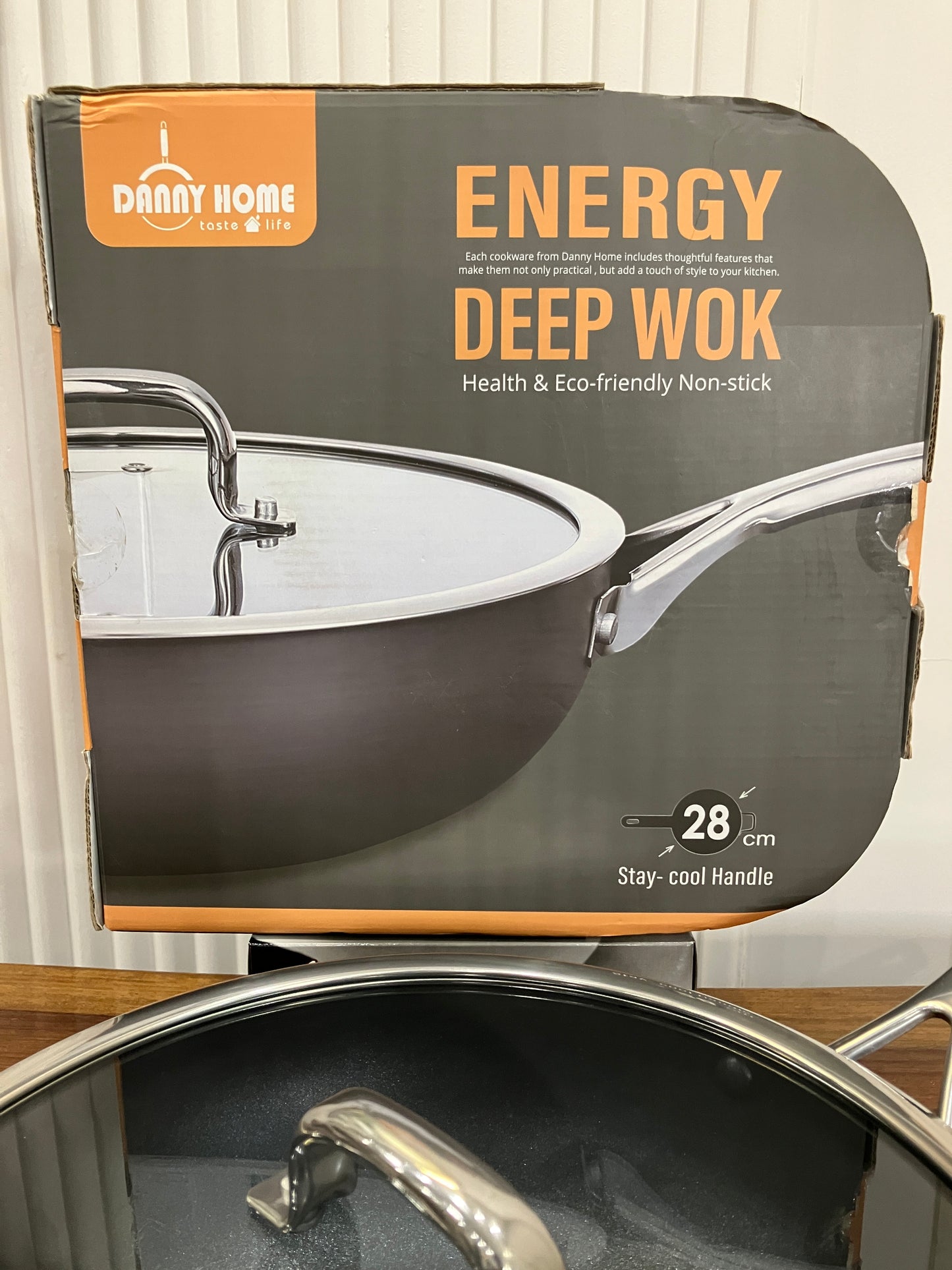 Danny Home Aluminium Non-Stick Energy Wok 28cm