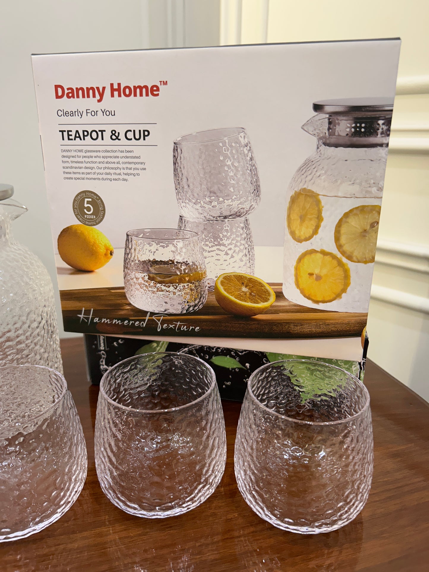 Danny Home Hammered Texture Water Set 5Pcs