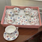 Premium Pastel Petals Cup Saucer Set 12Pcs