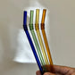 Colourful Glass Straw 5Pcs
