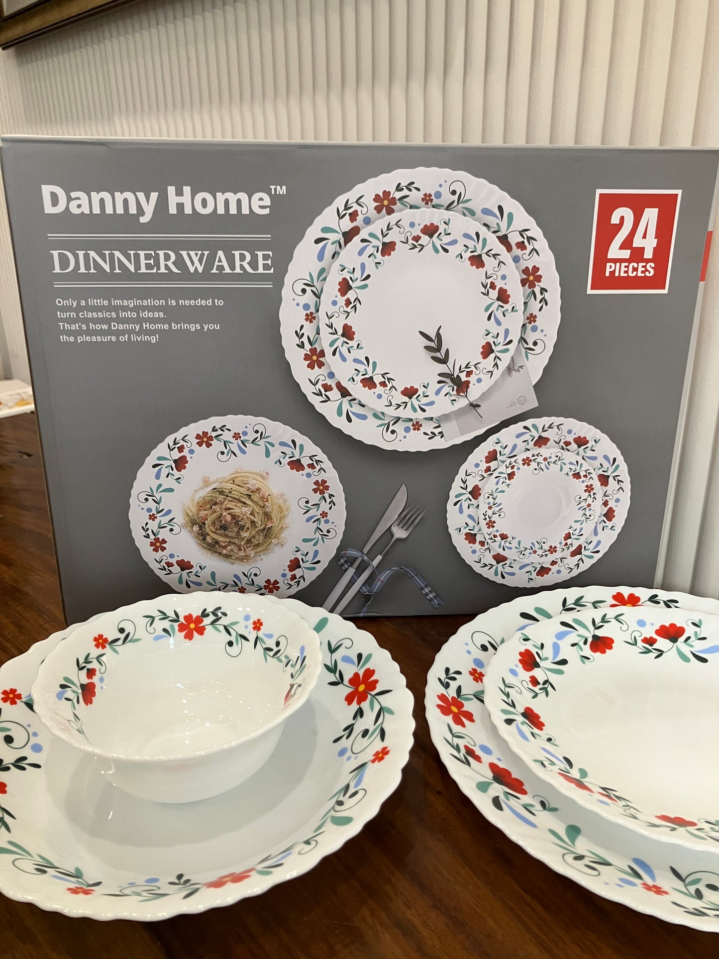 Danny Home Opal Bloom Dinner Set 24Pcs