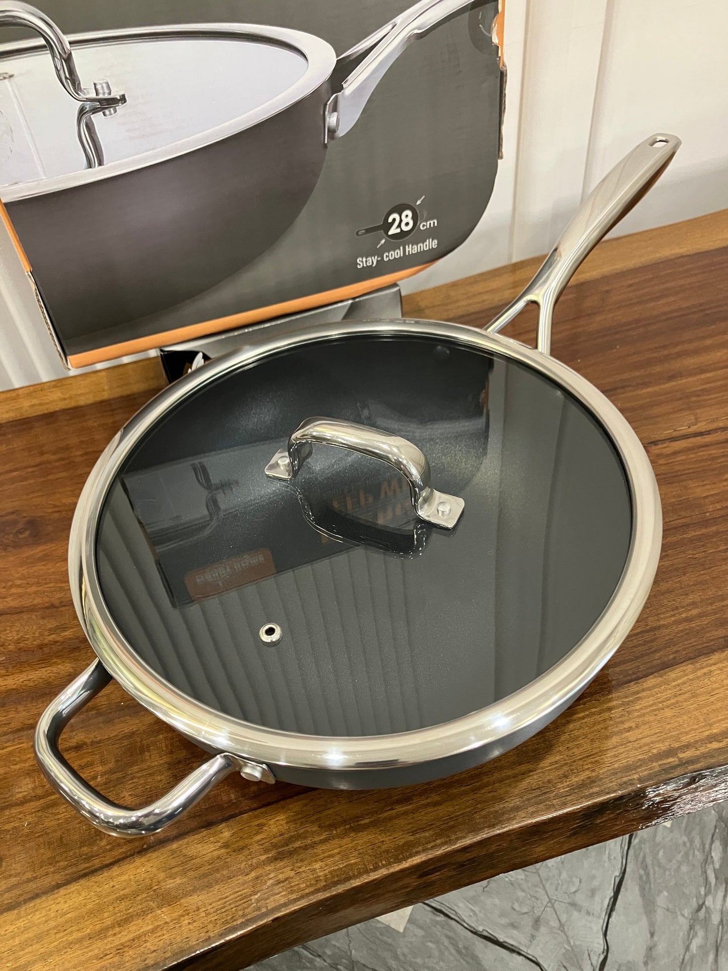 Danny Home Aluminium Non-Stick Energy Wok 28cm