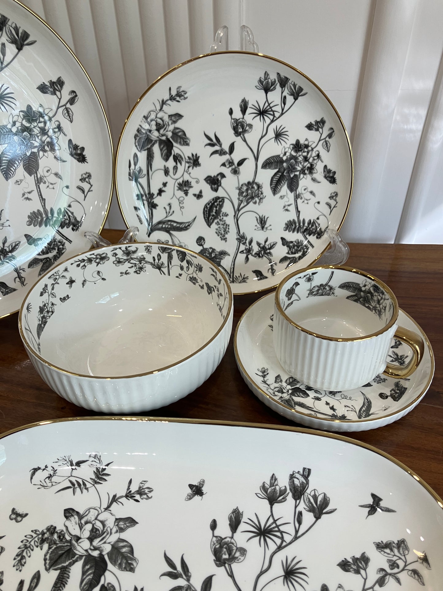 Danny Home Black Gold Breakfast Set 32Pcs
