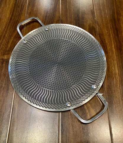 Honey Comb Energy Laser Technology Stainless Steel Frying Tawa 1Pcs