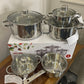 Danny Home Stainless Steel Cookware Set 9Pcs