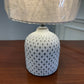 Danny Home Dark Grey Ceramic Table Lamp 1Pcs