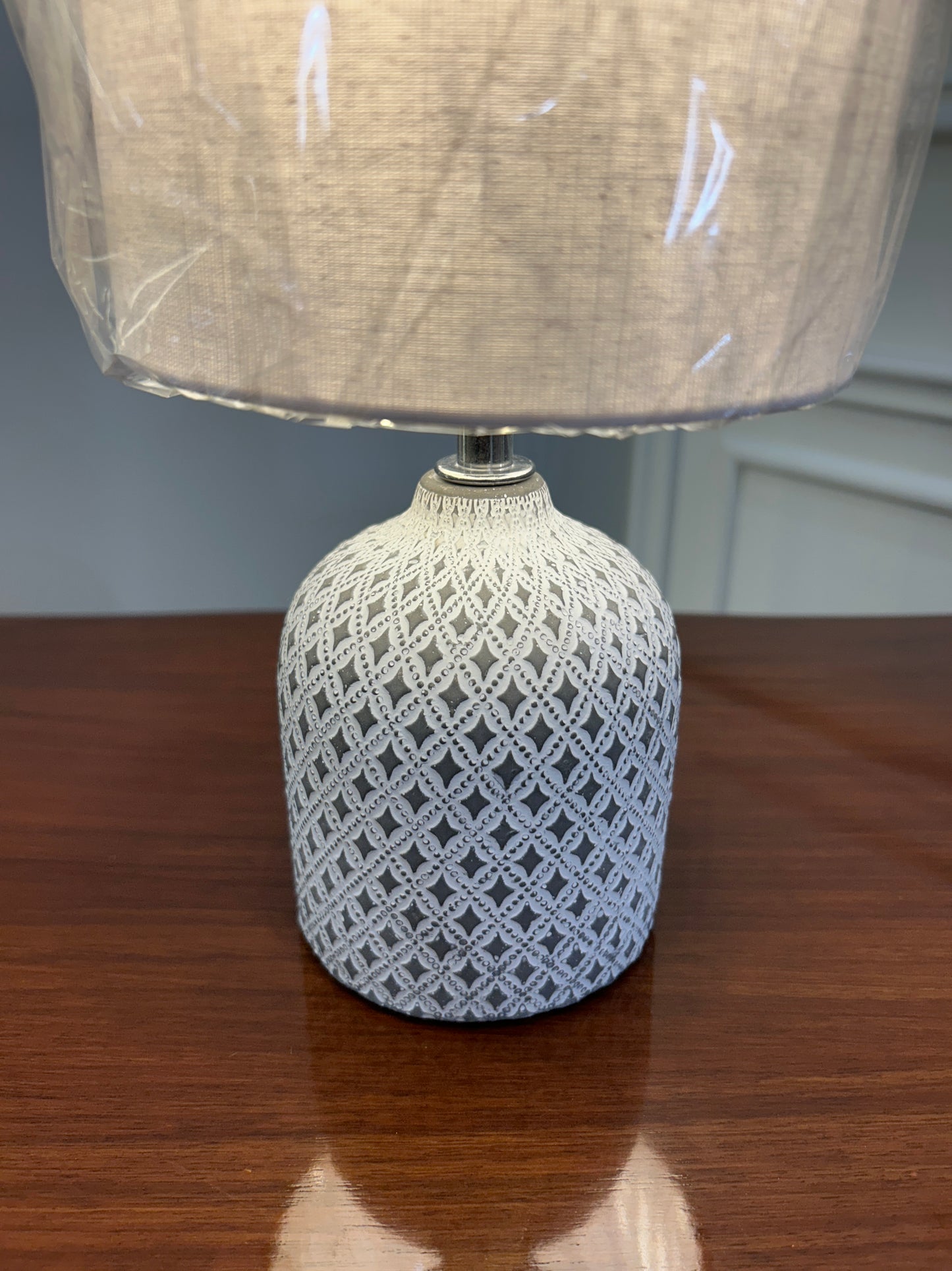 Danny Home Dark Grey Ceramic Table Lamp 1Pcs