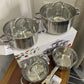 Danny Home Stainless Steel Cookware Set 7Pcs