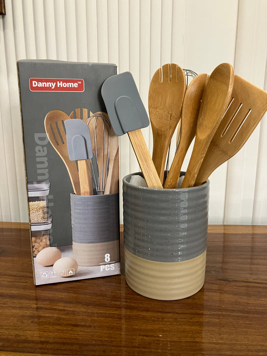 Danny Home Ceramic Spatula Set (8Pcs)